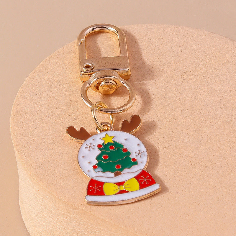 Wholesale Christmas Zinc Alloy Cartoon Keychain